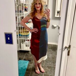 Zara Printed Slip Dress